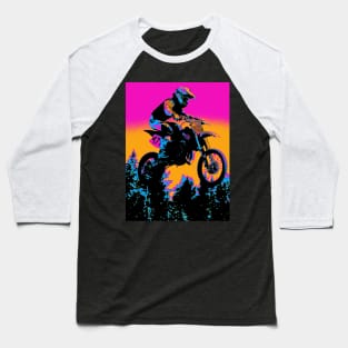 Born to Ride - Motocross Rider Baseball T-Shirt